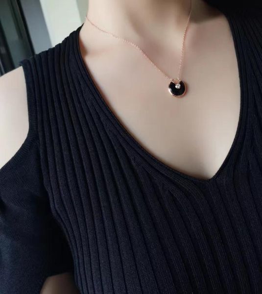 

women amulet agate necklace lucky natural gemstones woman wedding guard courage necklaces jewelry5900371, Silver