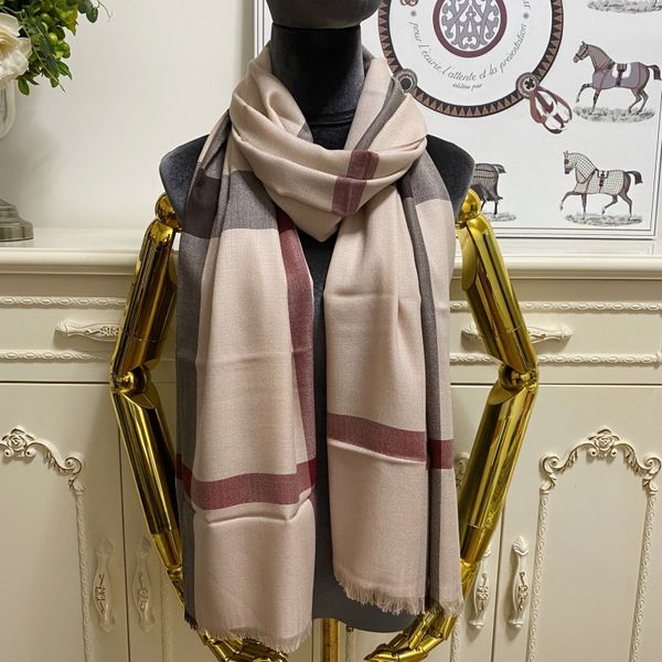 

women's long scarf scarves shawl cashmere material thin and soft pink stripes plain big size 210cm - 75cm, Blue;gray