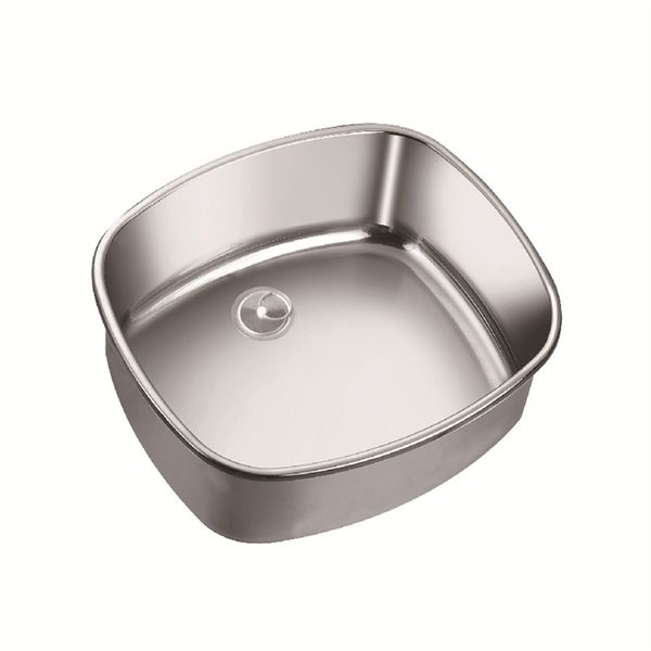 

stainless steel sink hand wash basin 480*420*160mm rv caravan camper boat gr-569