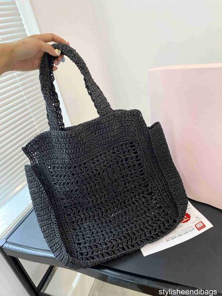 

designer bag women's fashion summer straw tote bag shoulder bags handbags designer straw pocket handbags large capacity shopping bag st