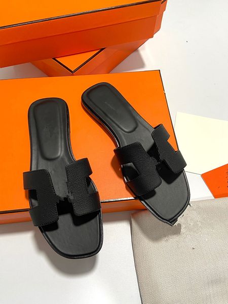 

designer beach oran sandal womens new fashion sandals slides flt mule rubber brown black white pink ladies office 0623