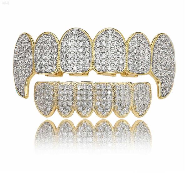 

custom grillz hand set vvs moissanite zig-zag settion diamonds gold grillz, Silver