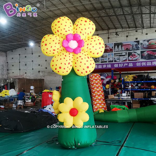 

personalized 3mh advertising inflatable cartoon flowers model air blown artificial plants balloons for party event outdoor decoration toys s