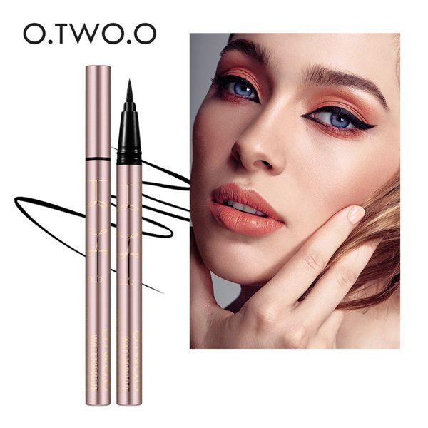 

o.two.o black liquid eyeliner eye make up super waterproof long lasting eye liner easy to wear party makeup cosmetics tools