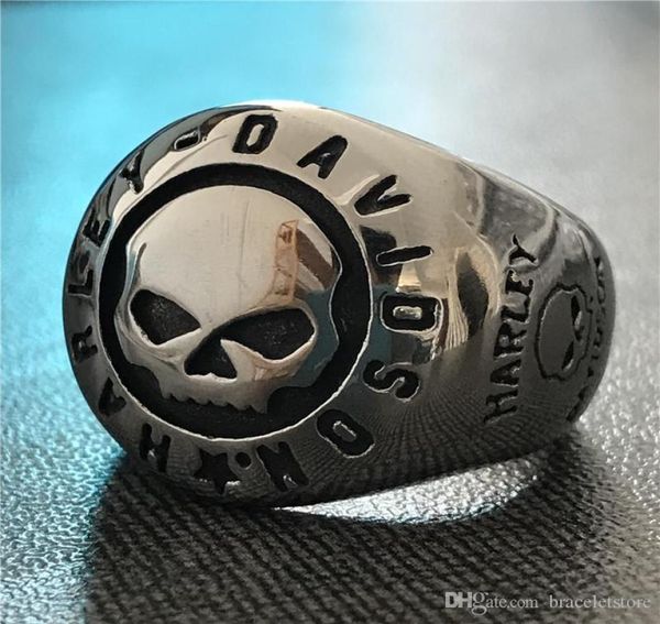 

size 713 cool design polish biker ring 316l stainless steel fashion jewelry motorcycles biker skull ring8557440, Silver