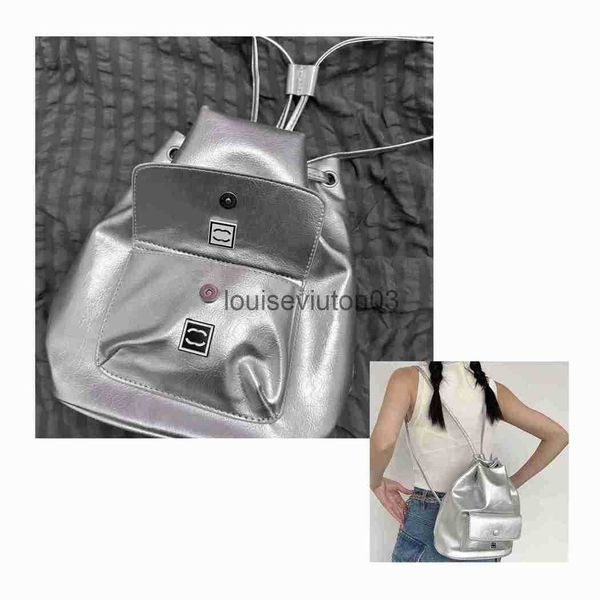 

designer backpack channel bag cc handbag crossbody shoulder the tote bag mens womans fashion vintage messenger soft leather bag new silver s