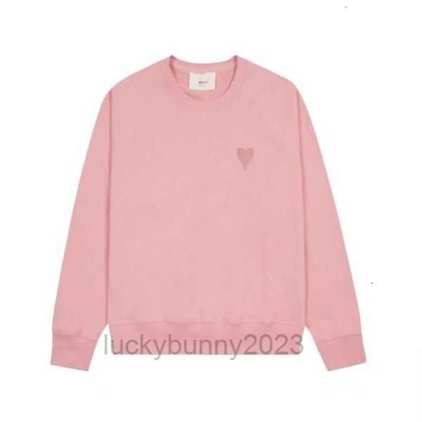 

hoodie male and female designers amis paris hooded sweater embroidered red love spring round neck jumper couple sweatshirts 027j 60pzf, White;black