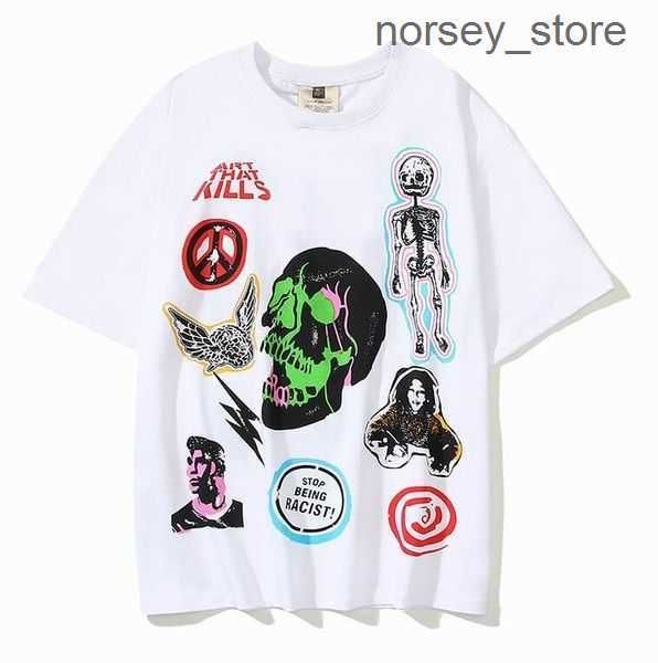 

men's t-shirts galleryes depts summer gallary shirt alphabet printed star same round neck short sleeve t-shirt for men and women size x, White;black