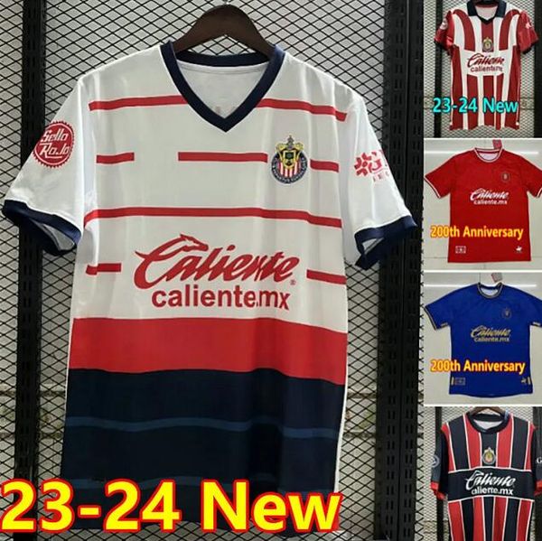 

23-24 chivas guadalajara soccer jerseys i. brizuela a. vega zaldivar h.mier j. angulo angulo f. beltran . olivas m. ponce home away footbal, Black;yellow