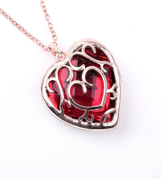 

new hollow out red movie the legend of zelda sunhsine heart container pendant women men jewelry7178592, Silver