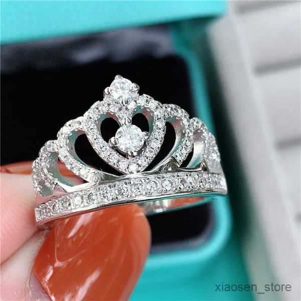 

wedding rings queen of heart ring real color luxury engagement wedding rings for women bridal jewelry r230626, Slivery;golden