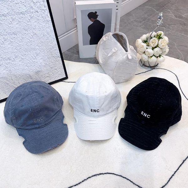 

2023 fashion ball caps classic simple unique denim blue designer perforated cap hats for everyone available in 3 colors, Blue;gray