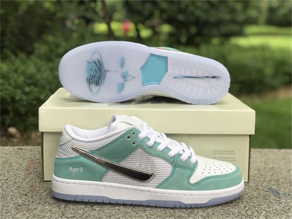 

authentic april skateboards x dunks low sb fd2562-400 running shoes trainers sports sneakers double box