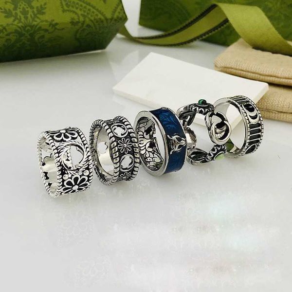 

fashion luxury ring for men women ghost designer rings jewelry sliver color, Silver