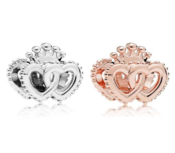 

fits p sterling silver bracelet 20pcs rose gold enamel beads charms for european charm chain fashion diy jewelry whole2345777, Black