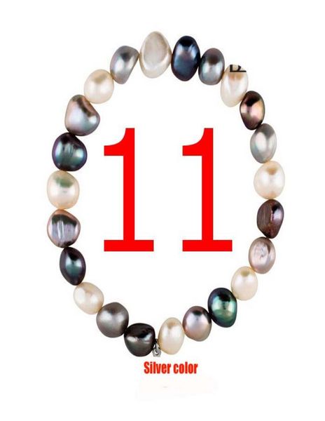 

new stainless steel grey white pink shell pearl beads bracelet gold silver rose gold jewelry for girl lady pulsera 1850354, Golden;silver