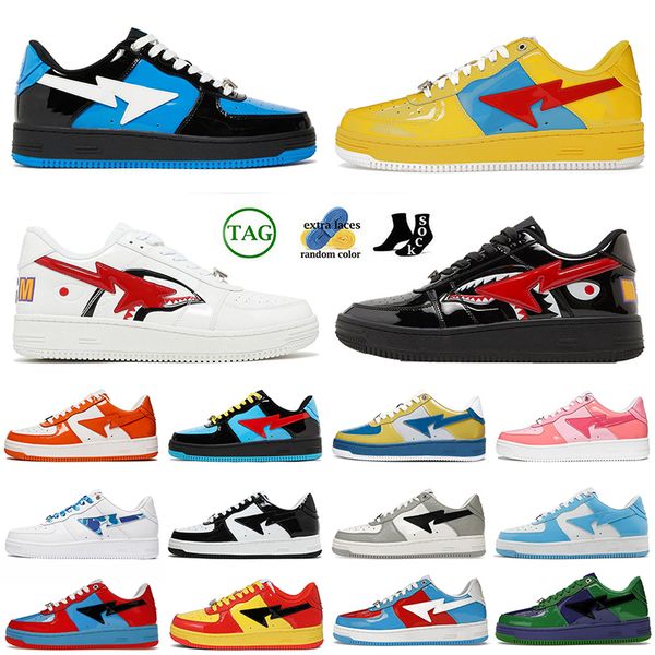 

2023 r sta sk8 casual shoes luxury a bathing stas sk8 womens mens sneakers abc camo combo pink pantent leather black orange green grey sport