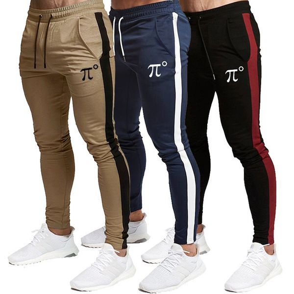 

pidogym men's slim striped jogger pants gym pants tapered sweatpants for training, running, workout with zipper pockets lj201103, Black