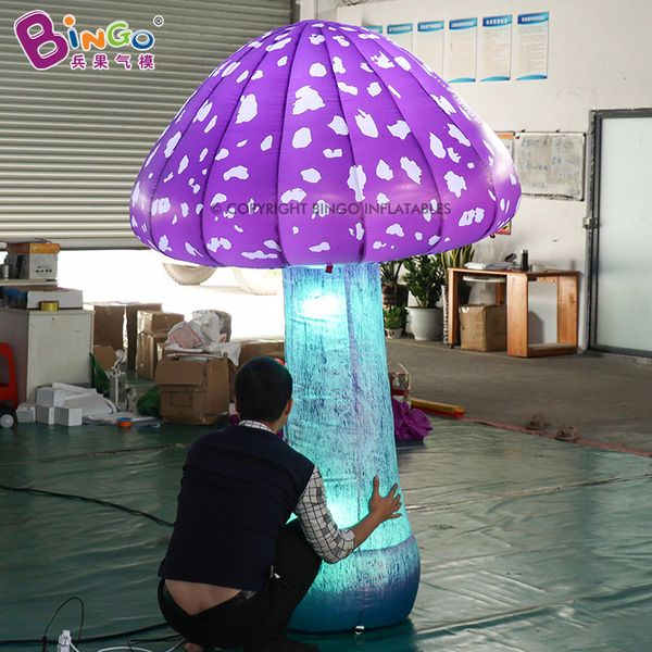 

factory retail inflatable lighting mushroom models artificial mushroom balloons simulation plants for outdoor decoration with air blower 2m