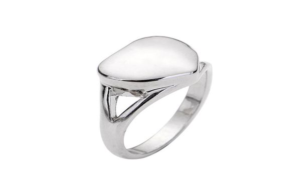 

vintage heart pet memorial ring cremation ash holder urn finger rings for women femme jewelry size 7105974277, Silver