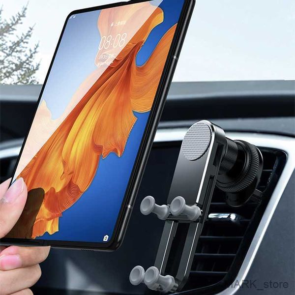 

car holder auto gravity metal car air vent phone holder case for galaxy fold plus stand cover r230626