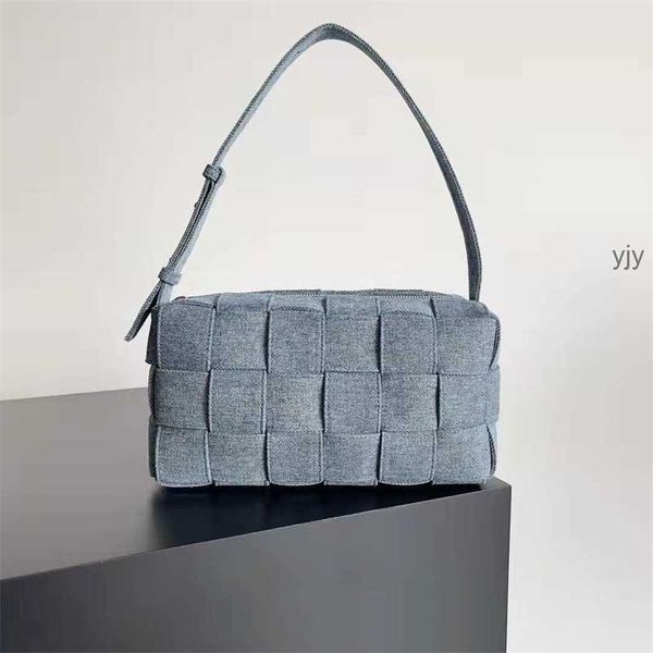 

bvs woven denim bag brick cassette 23 new plaid women's pillow 18 plaid beancurd shoulder original logo
