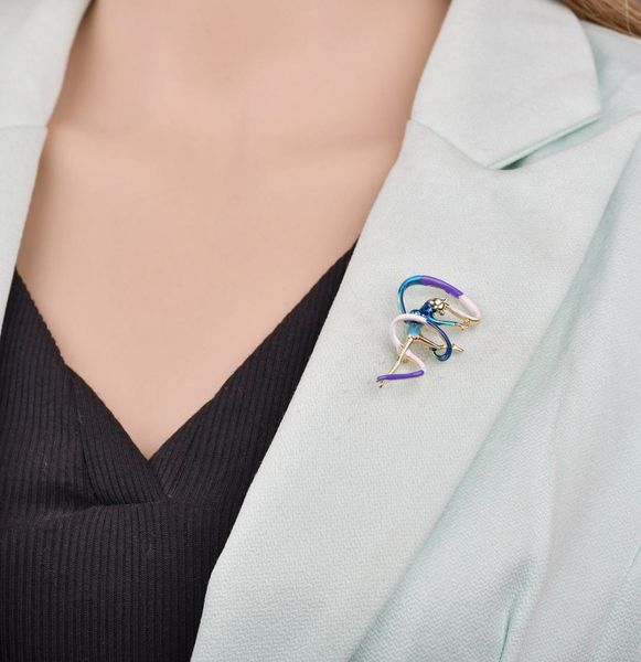 

new fashion style rhythmic gymnastics brooches russian skating ballet dancer pin russia jewelry birthday gifts b1407150494, Gray