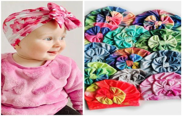

baby tie diy bow knotted indian hats elastic children winter hat turban cap bohemia head wrap z19561085012, Yellow