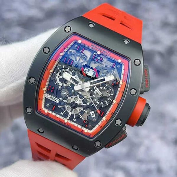

designer richardmilles watches automatic mechanical watches sport wristwatches new luxury wrist watches midnight fire limited edition bcg19, Black;brown