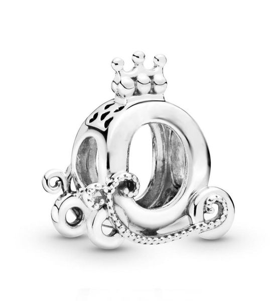 

authentic ale 925 sterling silver polished crown o carriage charm fit charmes bracelets fashion designer charms beads for diy jewe6028333, Black
