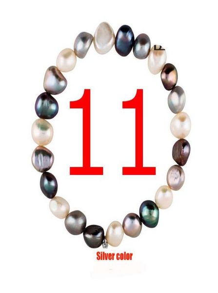 

new stainless steel grey white pink shell pearl beads bracelet gold silver rose gold jewelry for girl lady pulsera 4885913, Golden;silver