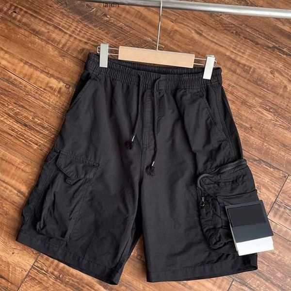 

men's shorts mens designer pockets work five piece pants island womens summer sweat multi function thigh short casual loose high street, White;black