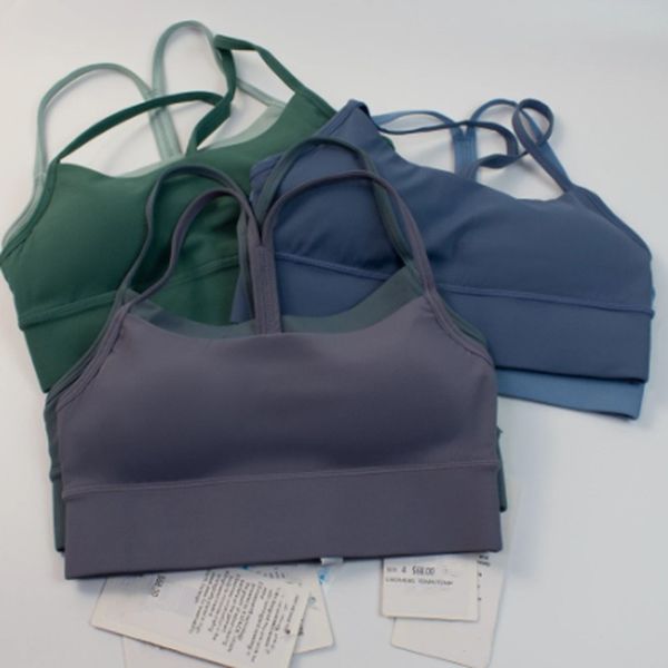 

ll yoga flow y sport bra women energy workout vest crop lulu breathable padded gym running push up lingerie underwear yoga outfit lulu men