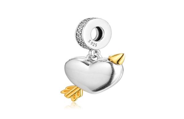 

2019 spring 925 sterling silver jewelry limited edition love arrow charm original beads fits bracelets necklace for women diy making9013156, Bronze;silver