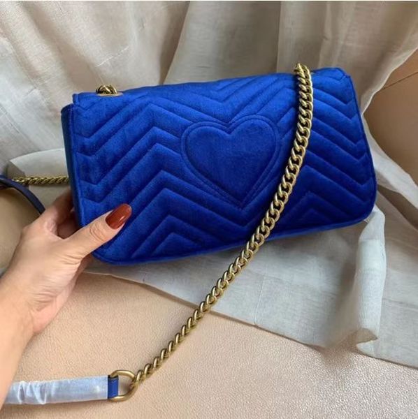 

luxury classic flip mamont velvet designer handbag handbag quilted shoulder bag gold chain crossbody bag messenger bag purse women's br