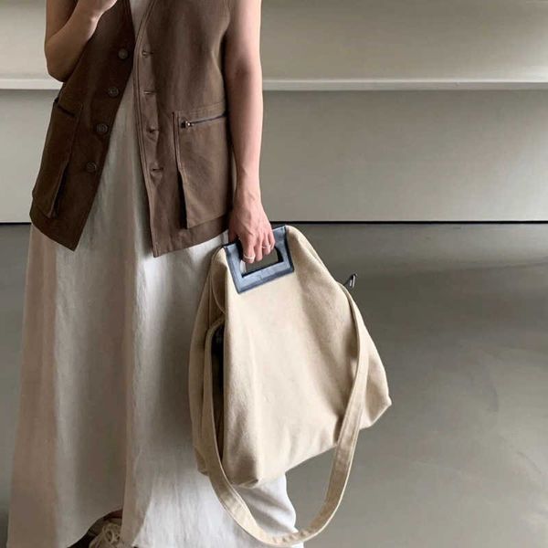 

simple design ladies canvas tote bag crossbody bag for women 0712-23