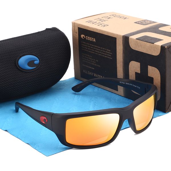 

classic polarized sunglasses men costa brand square eyewear accessory male fantail driving goggles for men/women oculos, White;black