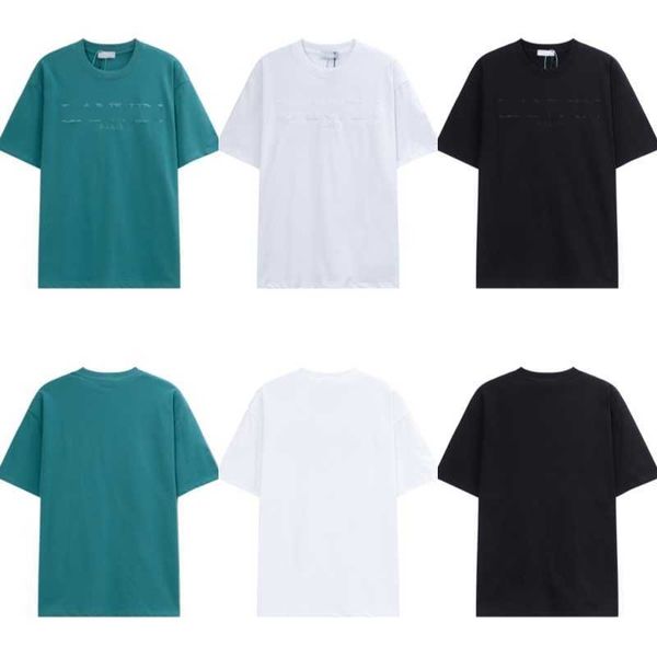 

lanvins t shirt men women short sleeve tees high street cotton luxury leopard decoration casual loose t-shirts fashion 2023 summer designers, White;black