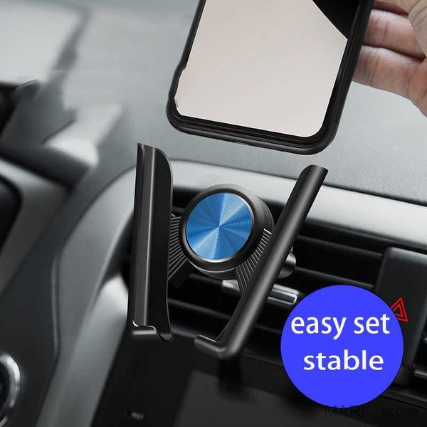

car holder gravity car phone holder mobile stand smartphone gps support mount magnetic mobile phone stand support smartphone r230626