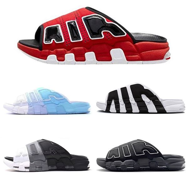 

2023 pippen more uptempos slides sandal men women slippers black white red sports runners slipper pippen slipper sandle mens designer sandal