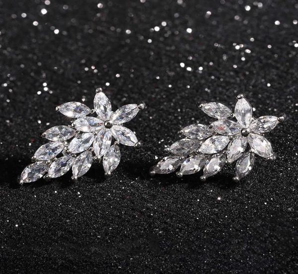 

creative copper inlaid zircon exquisite grape earrings and earrings6415343, Golden