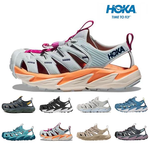 

2023 designer hoka hopara sandals men women hoka one one shock absorbing walking function hiking luxurys designer sports sandals beach young, Black