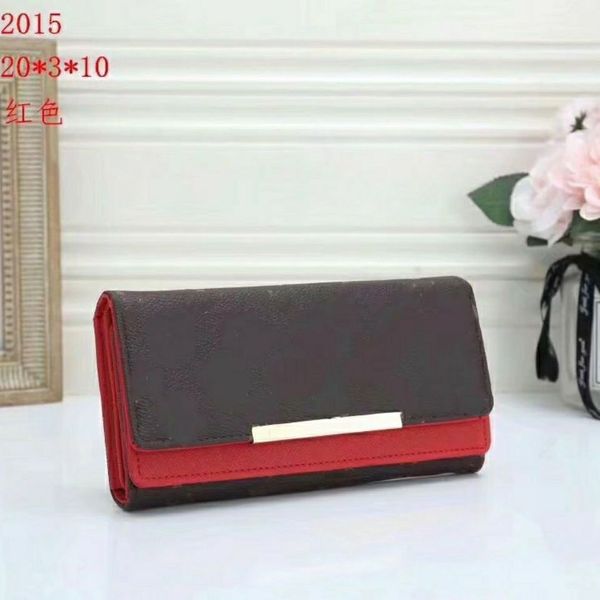 

designer luxury red leggings women's long purse multicolor designer coin wallet clip original box women's classic zipper pocket, Red;black