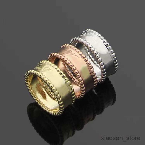 

wedding rings rings classic signature ring fashion women couple rings 18k gold plated ring designer wedding jewelry gifts r230626, Slivery;golden