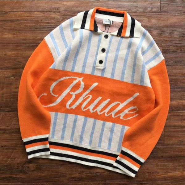 

patchwork letter sweater men women orange fashion sweatshirts
