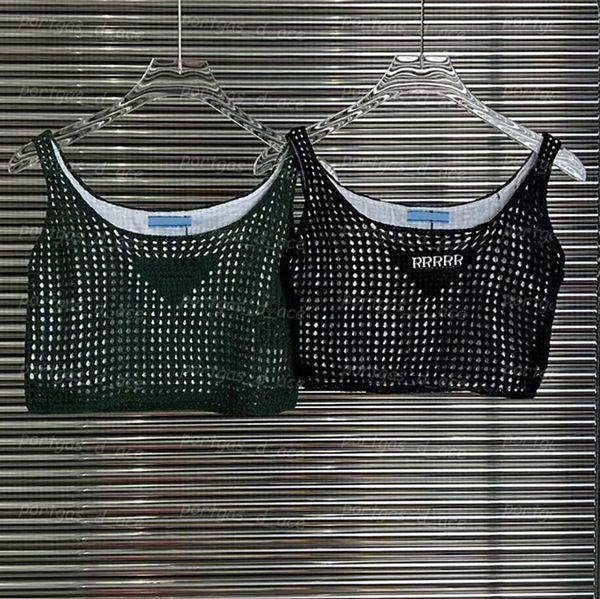 

hollow women cropped t shirt letter crop sleeveless tank, Black