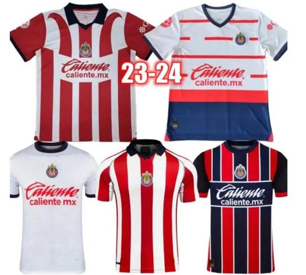 

23-24 chivas guadalajara soccer jerseys i. brizuela a. vega zaldivar h.mier j. angulo angulo f. beltran . olivas m. ponce home away footbal, Black;yellow