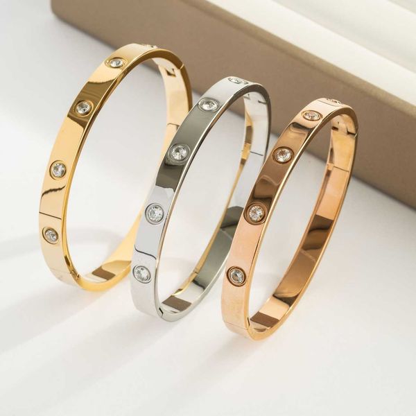 

high version luxury high-class lovers bracelet titanium steel opening niche design high-class carti.com red ins trendy girl, Black