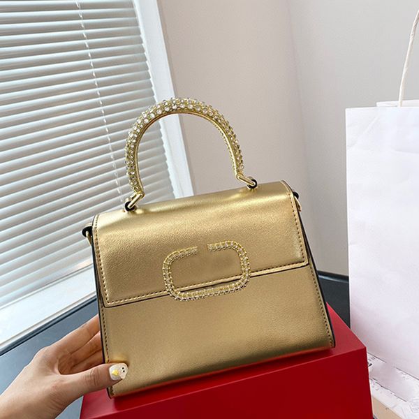 

designer fashion womens' totes handbags crossbody low-key luxury advanced sense celebrity exquisite women water diamond package bags