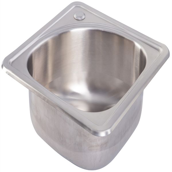 

stainless steel hand wash basin sink 380x380x150mm rv caravan boat camper gr-519
